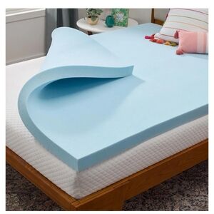 LINENSPA Memory Foam Mattress Topper - 3 Inch Gel Infused Memory Foam - NEW